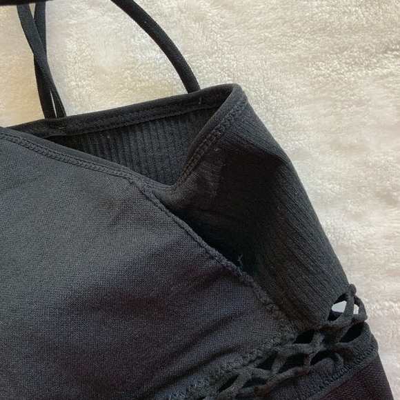 C & C California Leilani Ribbed Fishnet Bra Top - Picture 7 of 8